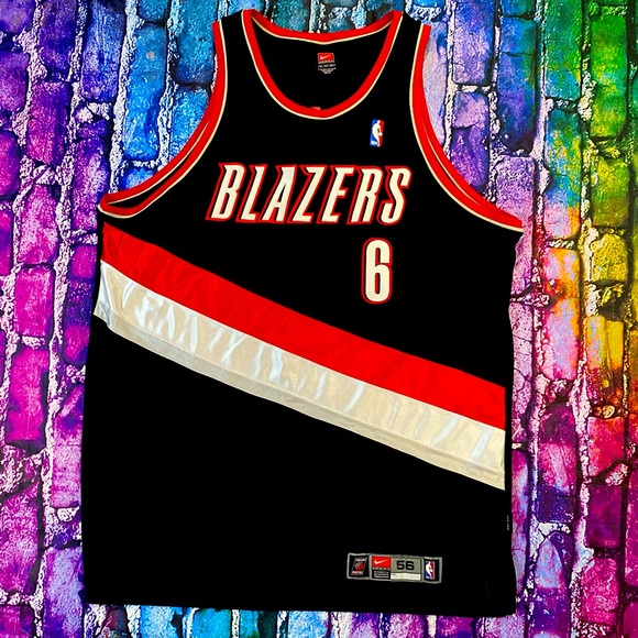 100% Authentic Bonzi Wells Vintage Nike Trail Blazers Jersey Size
